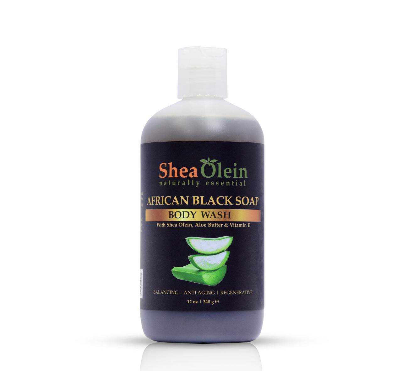 Shea Olein African Black Soap Body Wash with Aloe Butter & Vitamin E