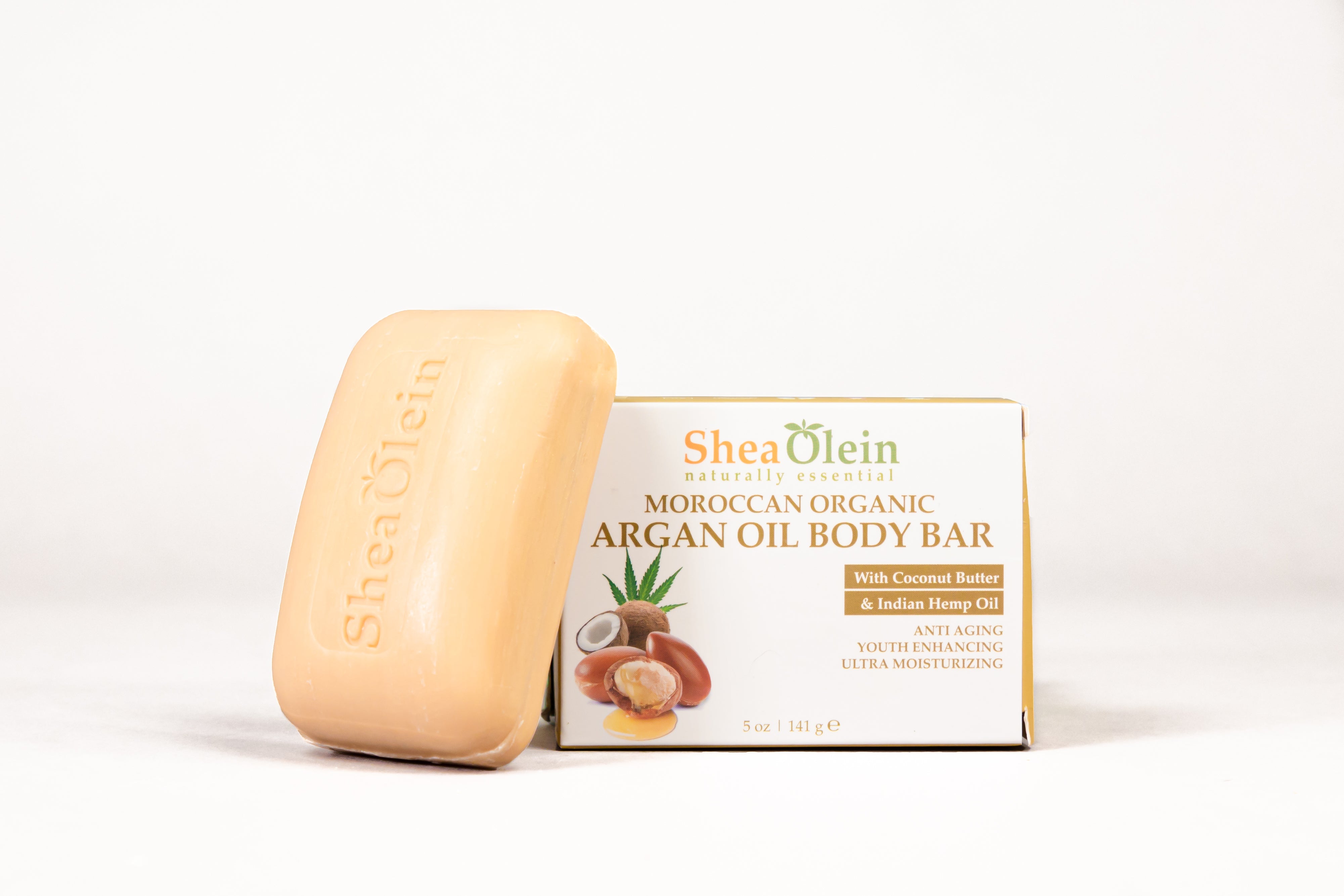 Moroccan Organic Argan Oil Body Bar with Coconut Butter & Indian Hemp Oil