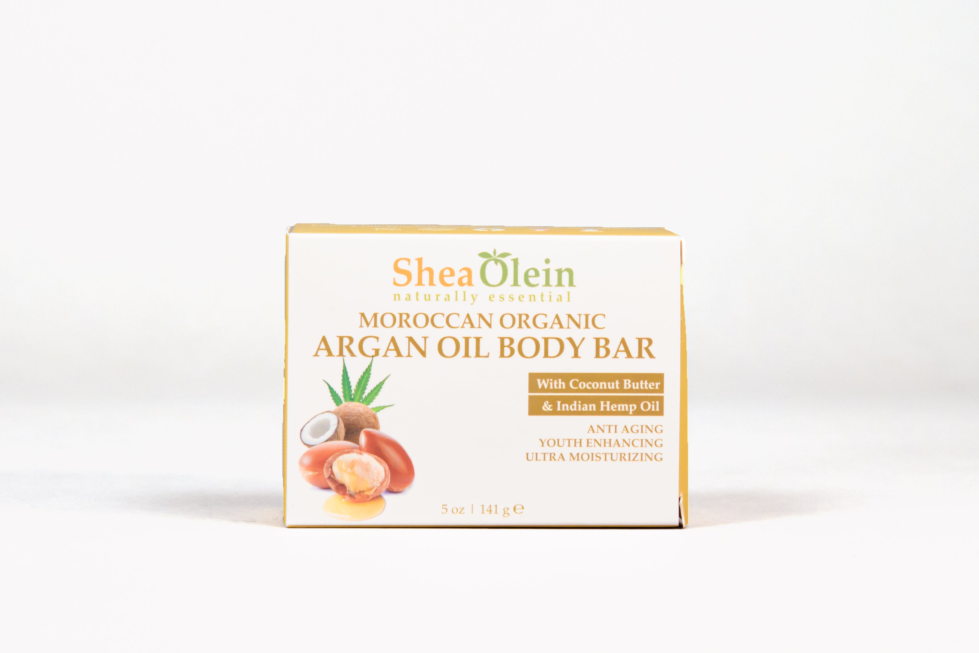 Moroccan Organic Argan Oil Body Bar with Coconut Butter & Indian Hemp Oil